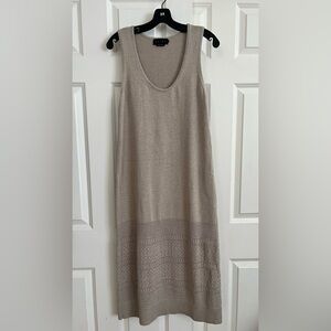 Hatch Maternity Women's Dress Linen Blend Size 2 Natural